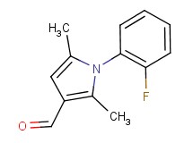 1-(2-fluorophenyl)-2,5-dimethyl-1H-pyrrole-3-carbaldehyde 1-(2-fluorophenyl)-2,5-dimethyl-1H-pyrrole-3-carbaldehyde