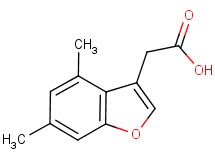(4,6-dimethyl-1-benzofuran-3-yl)acetic acid (4,6-dimethyl-1-benzofuran-3-yl)acetic acid