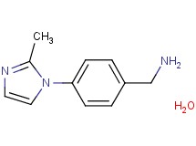 [4-(2-methyl-1H-imidazol-1-yl)benzyl]amine hydrate