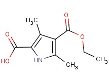 4-(ethoxycarbonyl)-3,5-dimethyl-1H-pyrrole-2-carboxylic acid 4-(ethoxycarbonyl)-3,5-dimethyl-1H-pyrrole-2-carboxylic acid