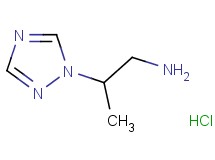 [2-(1H-1,2,4-triazol-1-yl)propyl]amine hydrochloride