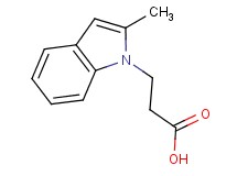 3-(2-methyl-1H-indol-1-yl)propanoic acid 3-(2-methyl-1H-indol-1-yl)propanoic acid
