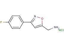 {[3-(4-fluorophenyl)-5-isoxazolyl]methyl}amine hydrochloride