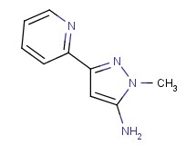 1-methyl-3-pyridin-2-yl-1H-pyrazol-5-amine 1-methyl-3-pyridin-2-yl-1H-pyrazol-5-amine