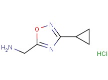 [(3-cyclopropyl-1,2,4-oxadiazol-5-yl)methyl]amine hydrochloride