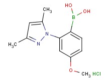 [2-(3,5-dimethyl-1H-pyrazol-1-yl)-4-methoxyphenyl]boronic acid hydrochloride