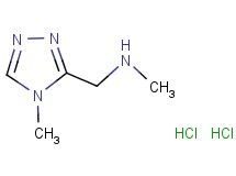 N-methyl-1-(4-methyl-4H-1,2,4-triazol-3-yl)methanamine dihydrochloride