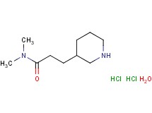N,N-dimethyl-3-(3-piperidinyl)propanamide dihydrochloride hydrate