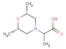 2-[cis-2,6-dimethyl-4-morpholinyl]propanoic acid