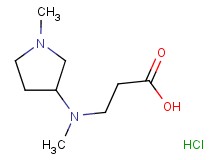 N-methyl-N-(1-methyl-3-pyrrolidinyl)-beta-alanine hydrochloride N-methyl-N-(1-methyl-3-pyrrolidinyl)-beta-alanine hydrochloride