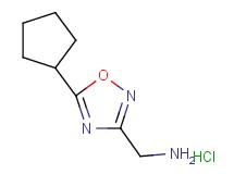 [(5-cyclopentyl-1,2,4-oxadiazol-3-yl)methyl]amine hydrochloride