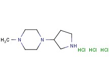 1-methyl-4-(3-pyrrolidinyl)piperazine trihydrochloride