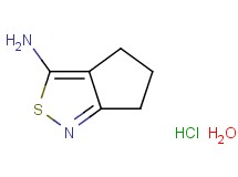 5,6-dihydro-4H-cyclopenta[c]isothiazol-3-amine hydrochloride hydrate