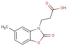 3-(5-methyl-2-oxo-1,3-benzoxazol-3(2H)-yl)propanoic acid 3-(5-methyl-2-oxo-1,3-benzoxazol-3(2H)-yl)propanoic acid