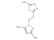 5-[2-(3,5-dimethyl-1H-pyrazol-1-yl)ethyl]-1,3,4-thiadiazol-2-amine