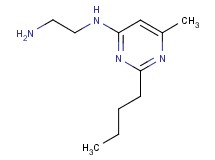 N-(2-butyl-6-methylpyrimidin-4-yl)ethane-1,2-diamine N-(2-butyl-6-methylpyrimidin-4-yl)ethane-1,2-diamine