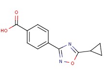 4-(5-cyclopropyl-1,2,4-oxadiazol-3-yl)benzoic acid 4-(5-cyclopropyl-1,2,4-oxadiazol-3-yl)benzoic acid