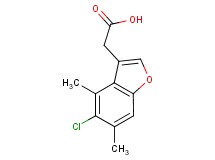 (5-chloro-4,6-dimethyl-1-benzofuran-3-yl)acetic acid (5-chloro-4,6-dimethyl-1-benzofuran-3-yl)acetic acid