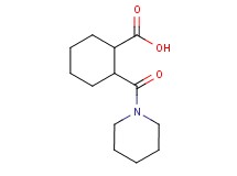2-(piperidin-1-ylcarbonyl)cyclohexanecarboxylic acid 2-(piperidin-1-ylcarbonyl)cyclohexanecarboxylic acid