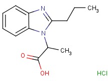 2-(2-propyl-1H-benzimidazol-1-yl)propanoic acid hydrochloride 2-(2-propyl-1H-benzimidazol-1-yl)propanoic acid hydrochloride