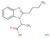 2-(2-butyl-1H-benzimidazol-1-yl)propanoic acid hydrochloride 2-(2-butyl-1H-benzimidazol-1-yl)propanoic acid hydrochloride