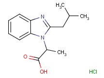 2-(2-isobutyl-1H-benzimidazol-1-yl)propanoic acid hydrochloride 2-(2-isobutyl-1H-benzimidazol-1-yl)propanoic acid hydrochloride