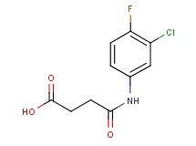 4-[(3-chloro-4-fluorophenyl)amino]-4-oxobutanoic acid