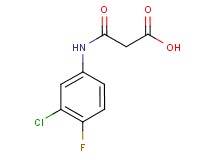 3-[(3-chloro-4-fluorophenyl)amino]-3-oxopropanoic acid