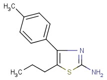 4-(4-methylphenyl)-5-propyl-1,3-thiazol-2-amine 4-(4-methylphenyl)-5-propyl-1,3-thiazol-2-amine