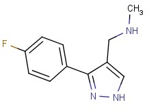 1-[3-(4-fluorophenyl)-1H-pyrazol-4-yl]-N-methylmethanamine