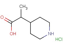 2-(4-piperidinyl)propanoic acid hydrochloride 2-(4-piperidinyl)propanoic acid hydrochloride