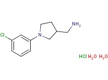 {[1-(3-chlorophenyl)-3-pyrrolidinyl]methyl}amine hydrochloride dihydrate
