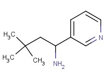 3,3-dimethyl-1-(3-pyridinyl)-1-butanamine 3,3-dimethyl-1-(3-pyridinyl)-1-butanamine