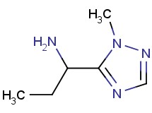 1-(1-methyl-1H-1,2,4-triazol-5-yl)-1-propanamine 1-(1-methyl-1H-1,2,4-triazol-5-yl)-1-propanamine