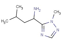 3-methyl-1-(1-methyl-1H-1,2,4-triazol-5-yl)-1-butanamine 3-methyl-1-(1-methyl-1H-1,2,4-triazol-5-yl)-1-butanamine