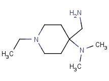 4-(aminomethyl)-1-ethyl-N,N-dimethyl-4-piperidinamine 4-(aminomethyl)-1-ethyl-N,N-dimethyl-4-piperidinamine