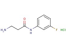 N~1~-(3-fluorophenyl)-beta-alaninamide hydrochloride N~1~-(3-fluorophenyl)-beta-alaninamide hydrochloride