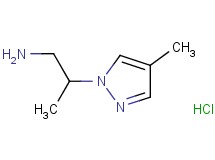 [2-(4-methyl-1H-pyrazol-1-yl)propyl]amine hydrochloride