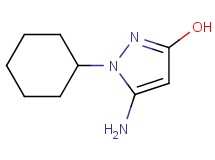 5-amino-1-cyclohexyl-1H-pyrazol-3-ol 5-amino-1-cyclohexyl-1H-pyrazol-3-ol