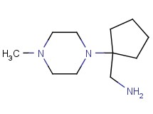 1-[1-(4-methyl-1-piperazinyl)cyclopentyl]methanamine
