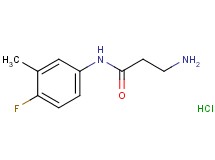 N~1~-(4-fluoro-3-methylphenyl)-beta-alaninamide hydrochloride N~1~-(4-fluoro-3-methylphenyl)-beta-alaninamide hydrochloride