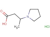 3-(1-pyrrolidinyl)butanoic acid hydrochloride 3-(1-pyrrolidinyl)butanoic acid hydrochloride