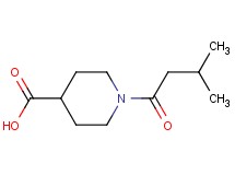 1-(3-methylbutanoyl)-4-piperidinecarboxylic acid 1-(3-methylbutanoyl)-4-piperidinecarboxylic acid