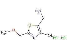 {[2-(methoxymethyl)-4-methyl-1,3-thiazol-5-yl]methyl}amine dihydrochloride