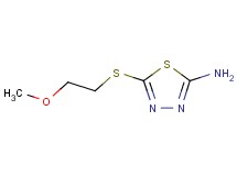 5-[(2-methoxyethyl)thio]-1,3,4-thiadiazol-2-amine
