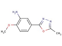 2-methoxy-5-(5-methyl-1,3,4-oxadiazol-2-yl)aniline 2-methoxy-5-(5-methyl-1,3,4-oxadiazol-2-yl)aniline