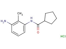 N-(3-amino-2-methylphenyl)cyclopentanecarboxamide hydrochloride N-(3-amino-2-methylphenyl)cyclopentanecarboxamide hydrochloride