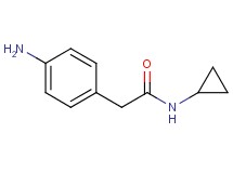 2-(4-aminophenyl)-N-cyclopropylacetamide 2-(4-aminophenyl)-N-cyclopropylacetamide