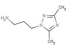 3-(3,5-dimethyl-1H-1,2,4-triazol-1-yl)-1-propanamine 3-(3,5-dimethyl-1H-1,2,4-triazol-1-yl)-1-propanamine