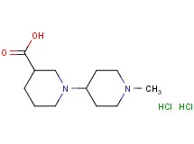 1'-methyl-1,4'-bipiperidine-3-carboxylic acid dihydrochloride 1'-methyl-1,4'-bipiperidine-3-carboxylic acid dihydrochloride